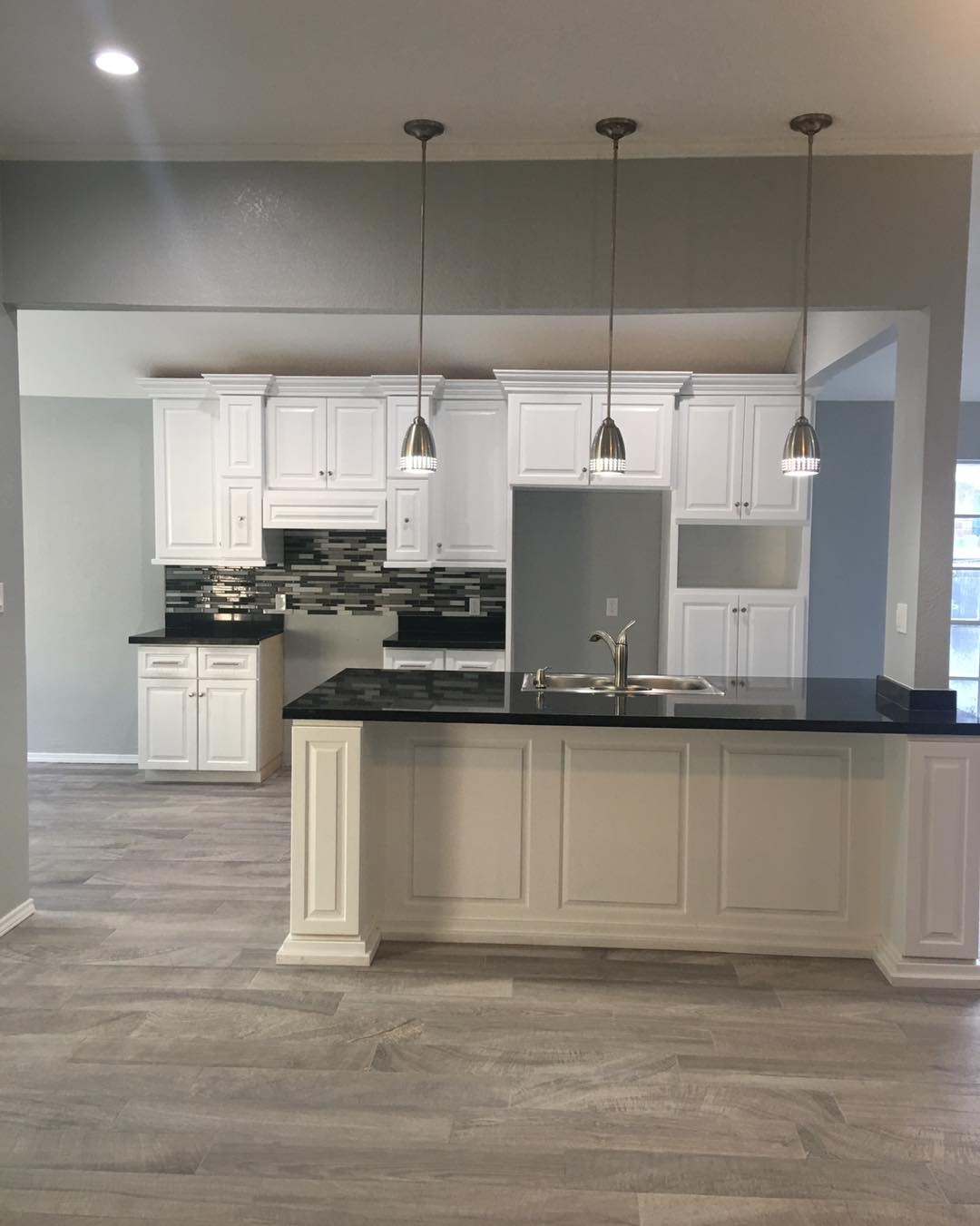 Full Kitchen & Living Remodel — Gray & Crystal
